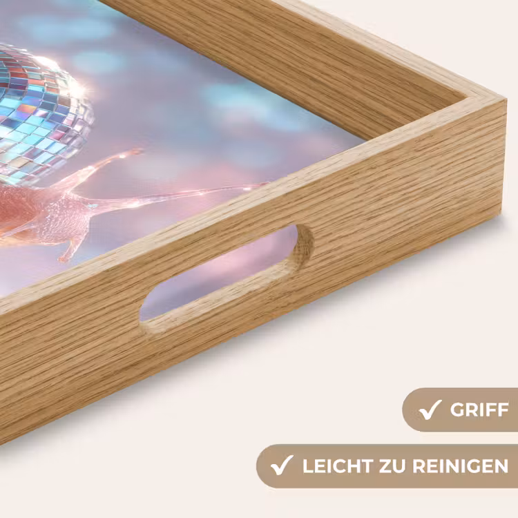 Slak - Disco - Mozaïek - Blauw Dienblad Rechthoek middel -USP_HandgreepDE
