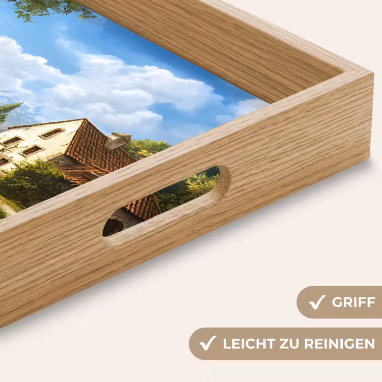 Zwaan - Bomen - Rust Dienblad Rechthoek middel -USP_HandgreepDE
