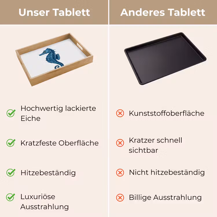 Zeepaardje - Staart - Blauw Dienblad Rechthoek middel -USP_VergelijkingDE