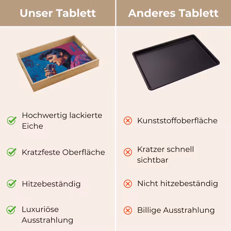 Zingende man - Glitterjas - Microfoon Dienblad Rechthoek middel -USP_VergelijkingDE