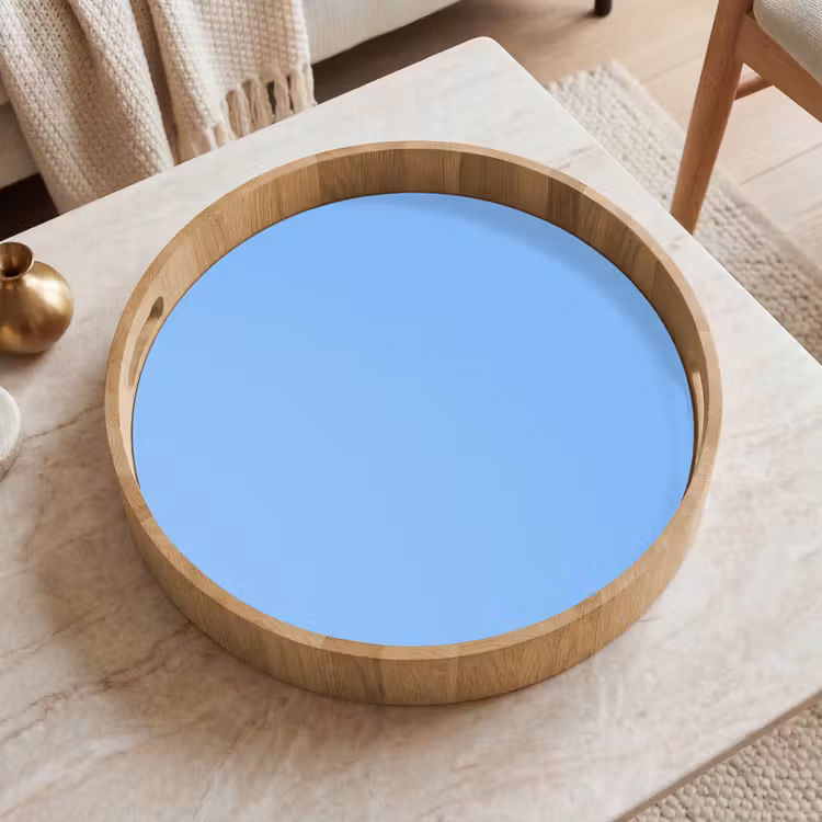 Sky - Glow - Blauw Dienblad Rond middel 914 -sfeer1