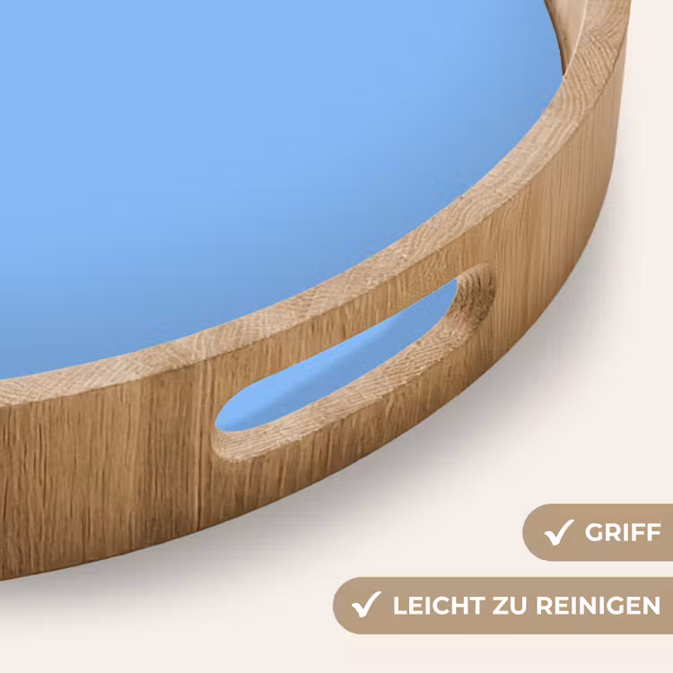 Sky - Glow - Blauw Dienblad Rond middel 914 -USP_HandgreepDE