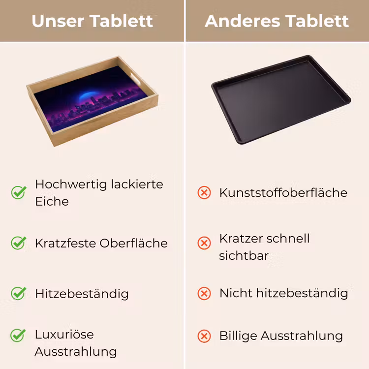 Skyline - Zon - Neon - Rasterpatroon Dienblad Rechthoek middel -USP_VergelijkingDE