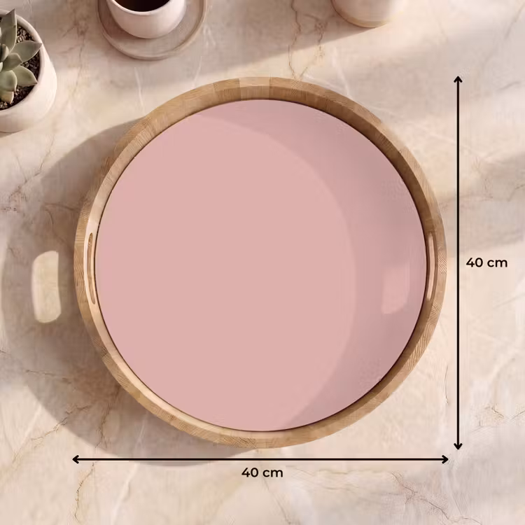 Soft - Blush - Roze Dienblad Rond middel 914 -USP_Formaat