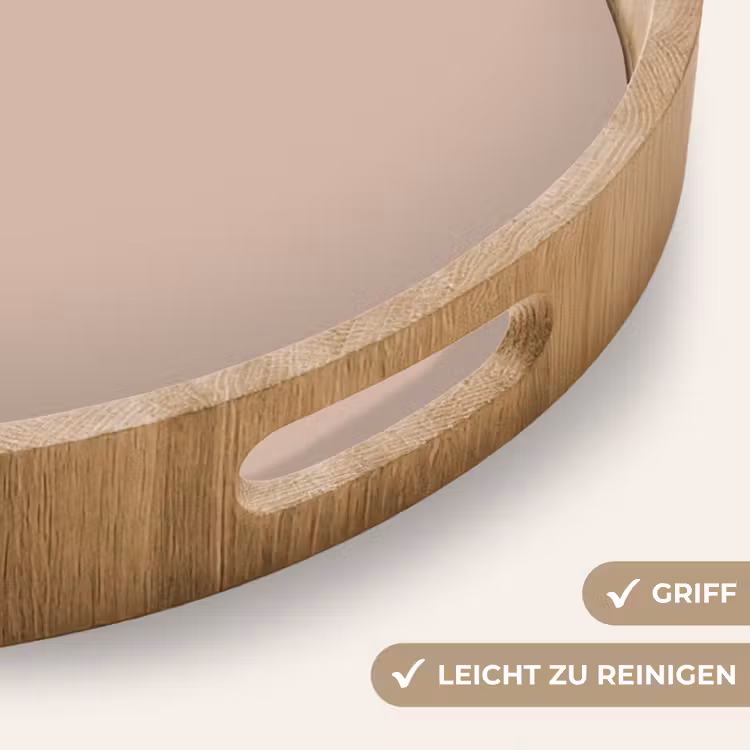 Soft - Clay - Nude Dienblad Rond middel 914 -USP_HandgreepDE