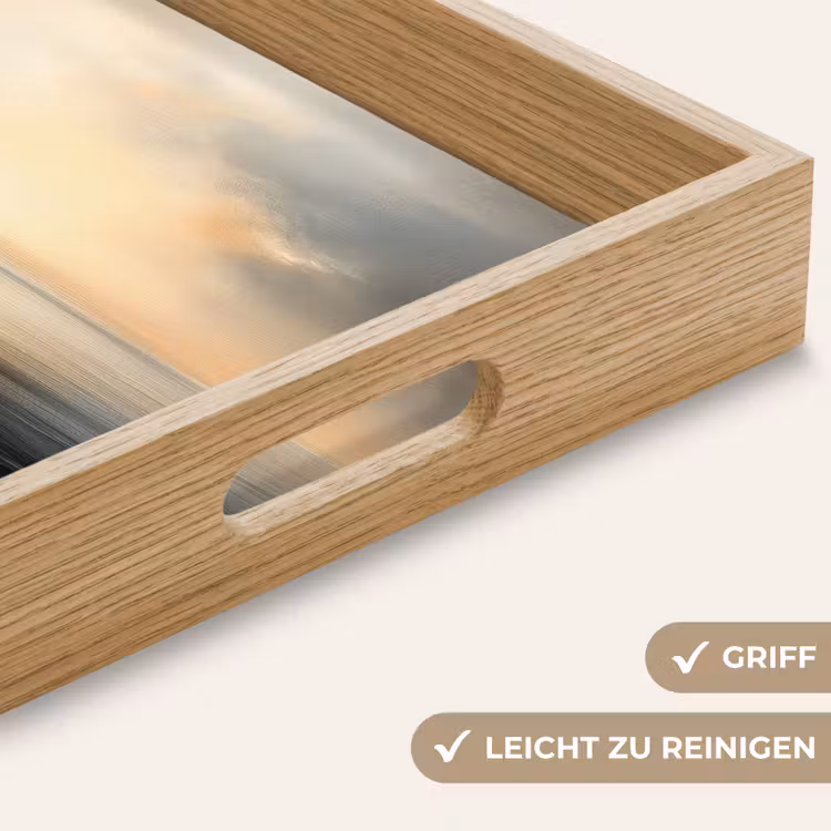 Zon - Horizon - Zee Dienblad Rechthoek middel -USP_HandgreepDE