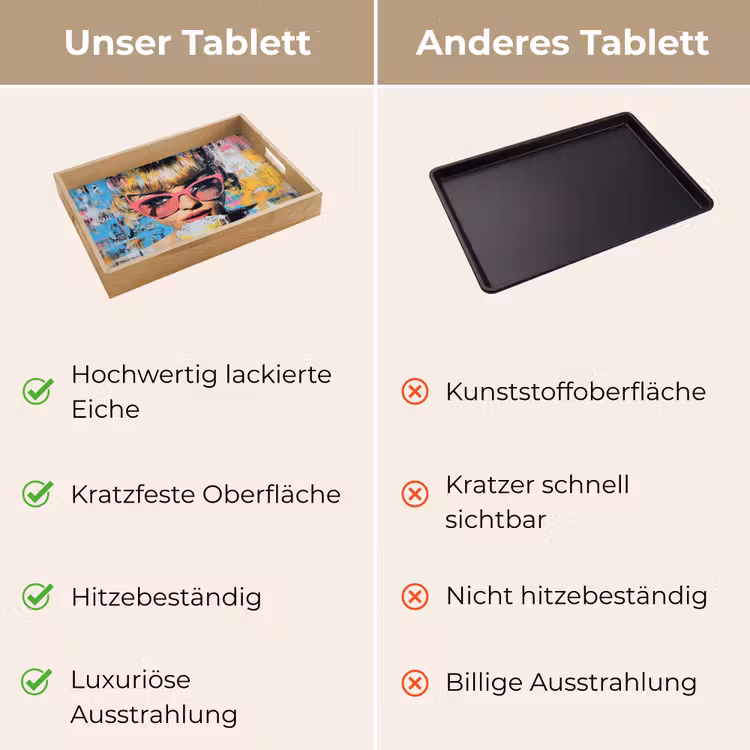Zonnebril - Vrouw - Kleurrijk - Verfspetters Dienblad Rechthoek middel -USP_VergelijkingDE