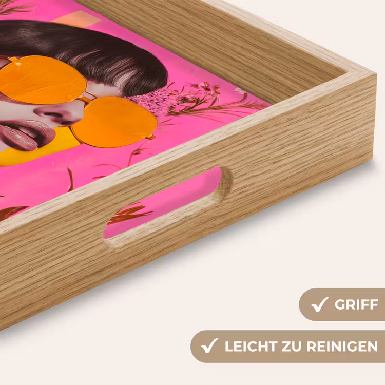 Zonnebril - Oranje - Vrouw - Planten Dienblad Rechthoek middel -USP_HandgreepDE