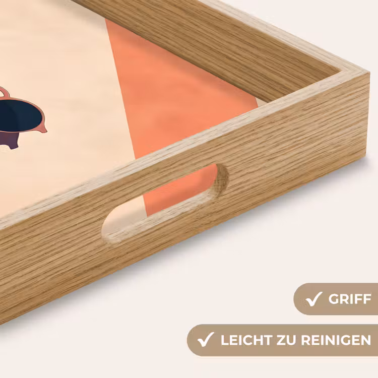 Zonnebril - Schaduw - Oranje - Minimalistisch Dienblad Rechthoek middel -USP_HandgreepDE