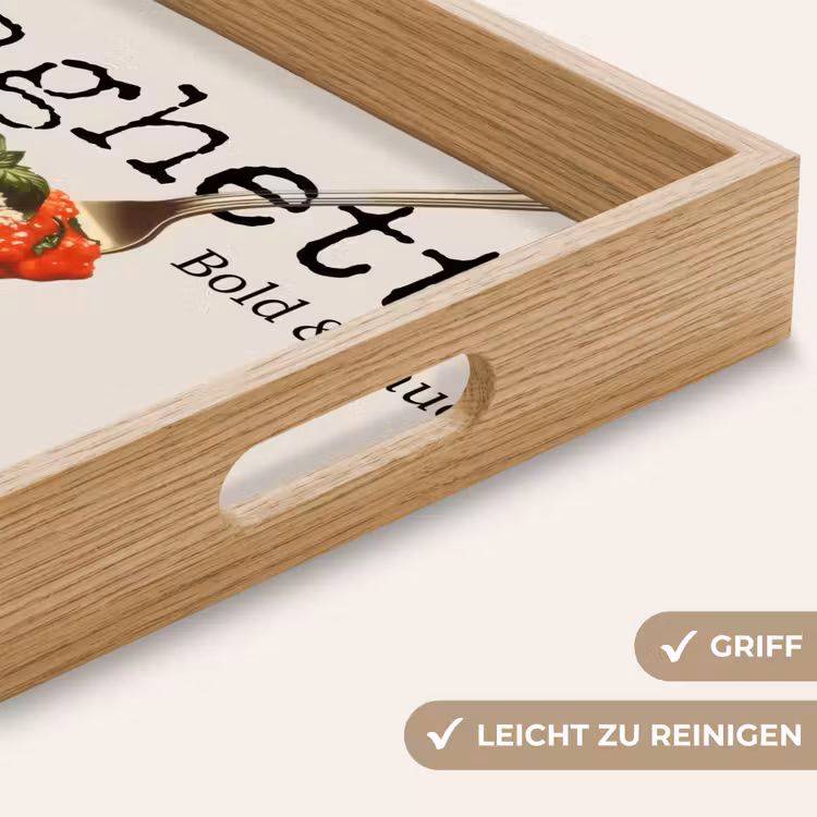 Spaghetti - tomatensaus - Parmezaanse kaas Dienblad Rechthoek middel -USP_HandgreepDE