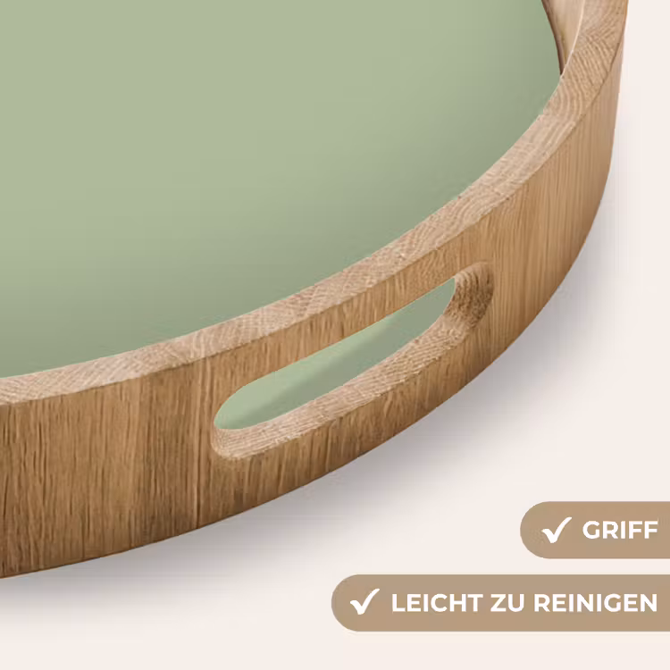 Spring - Sprint - Groen Dienblad Rond middel 914 -USP_HandgreepDE