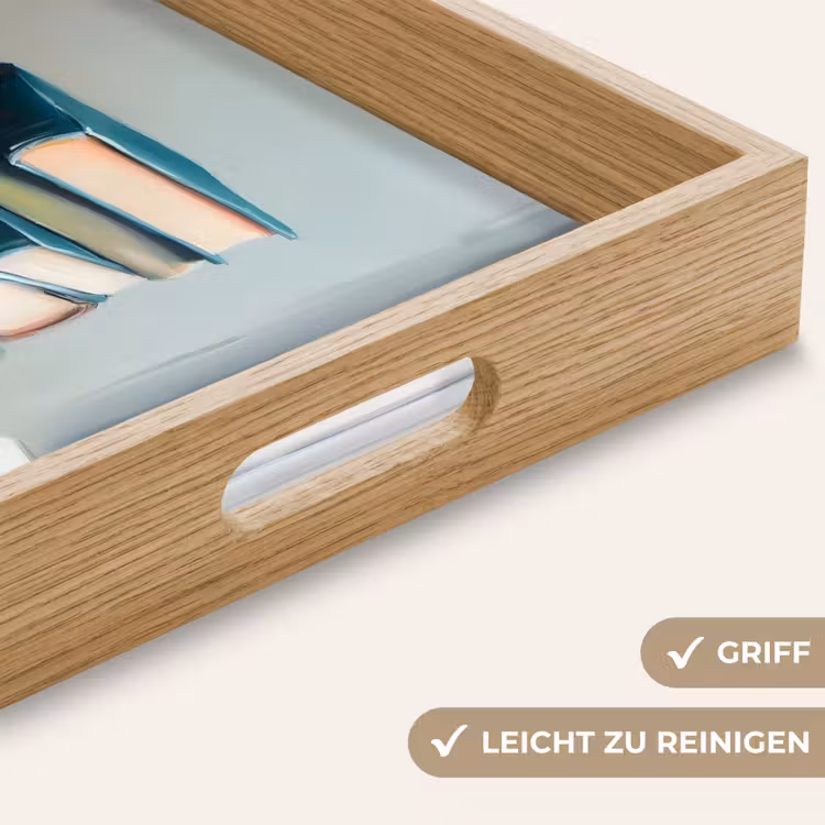 Stapel - Boeken - Groen - Daglicht Dienblad Rechthoek middel -USP_HandgreepDE