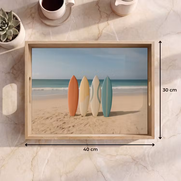 Strand - Surfbord - Pastel Dienblad Rechthoek middel -USP_Formaat