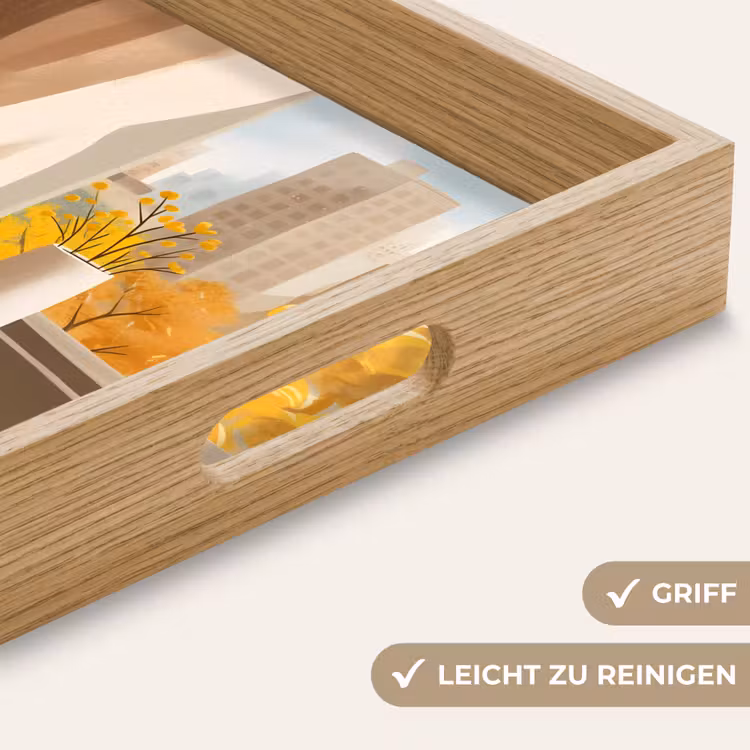 Thee - Boek - Thee - Herfst Dienblad Rechthoek middel -USP_HandgreepDE