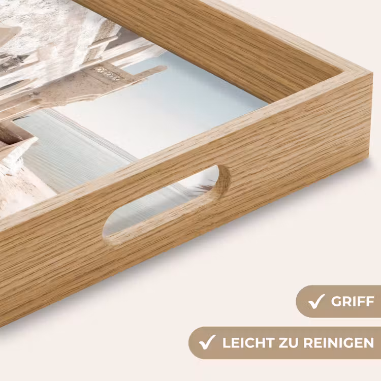 Terras - Stoelen - Strand - Beige Dienblad Rechthoek middel -USP_HandgreepDE