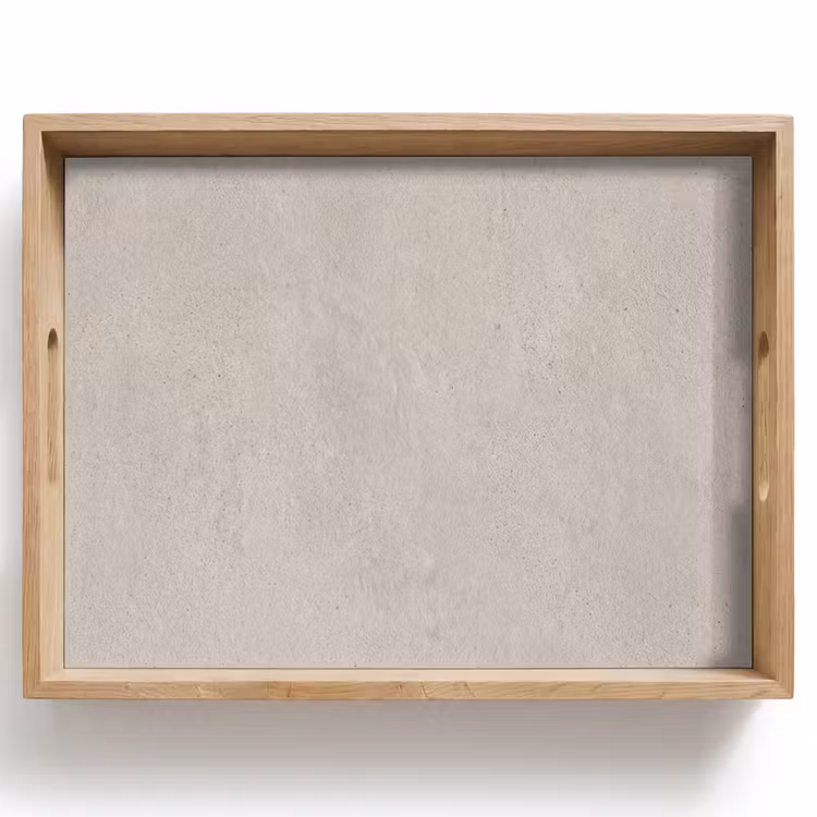 Textuur - Effen - Abstract - Beige Dienblad Rechthoek middel -z3d_shopping