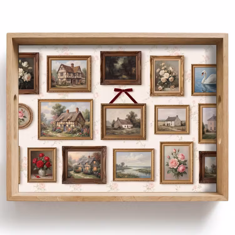 Dier - Kat - Portret - Klassiek Dienblad Rechthoek middel -z3d_shopping