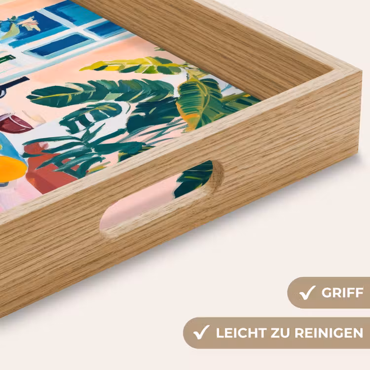 Tafel - Wijn - Fruit Dienblad Rechthoek middel -USP_HandgreepDE