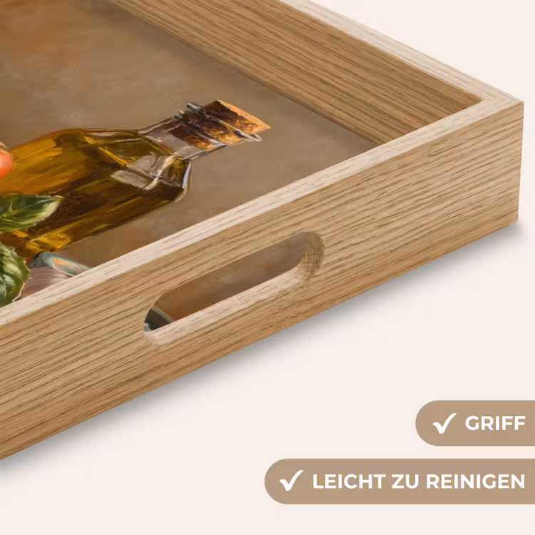 Tomaten - Olijfolie - Stilleven Dienblad Rechthoek middel -USP_HandgreepDE