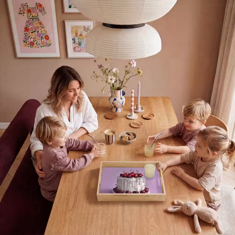 Taart - Kersen - Juwelen - Rood Dienblad Rechthoek middel -sfeer4