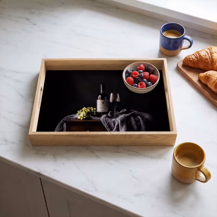 Druiven - Wijn - Rood - Tafel Dienblad Rechthoek middel -sfeer2