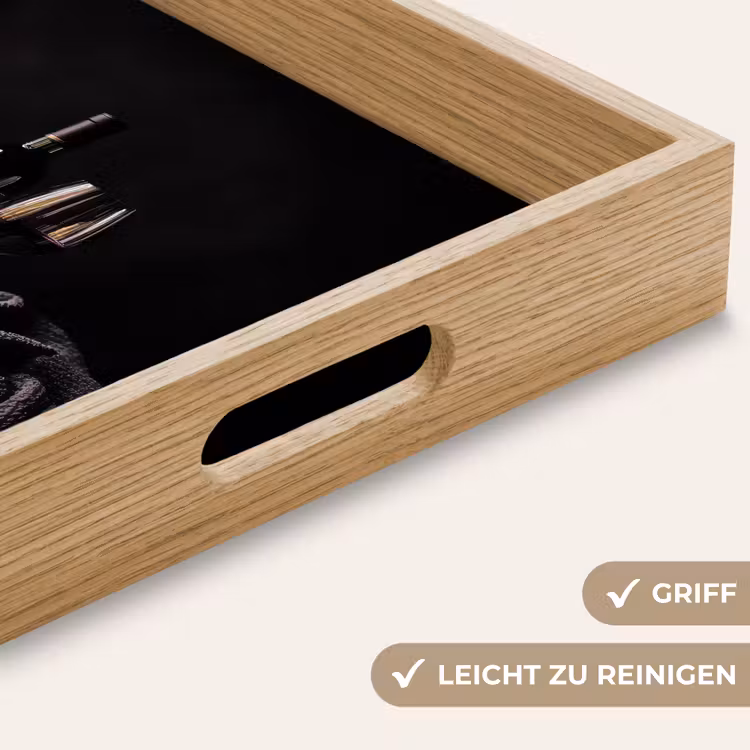 Druiven - Wijn - Rood - Tafel Dienblad Rechthoek middel -USP_HandgreepDE