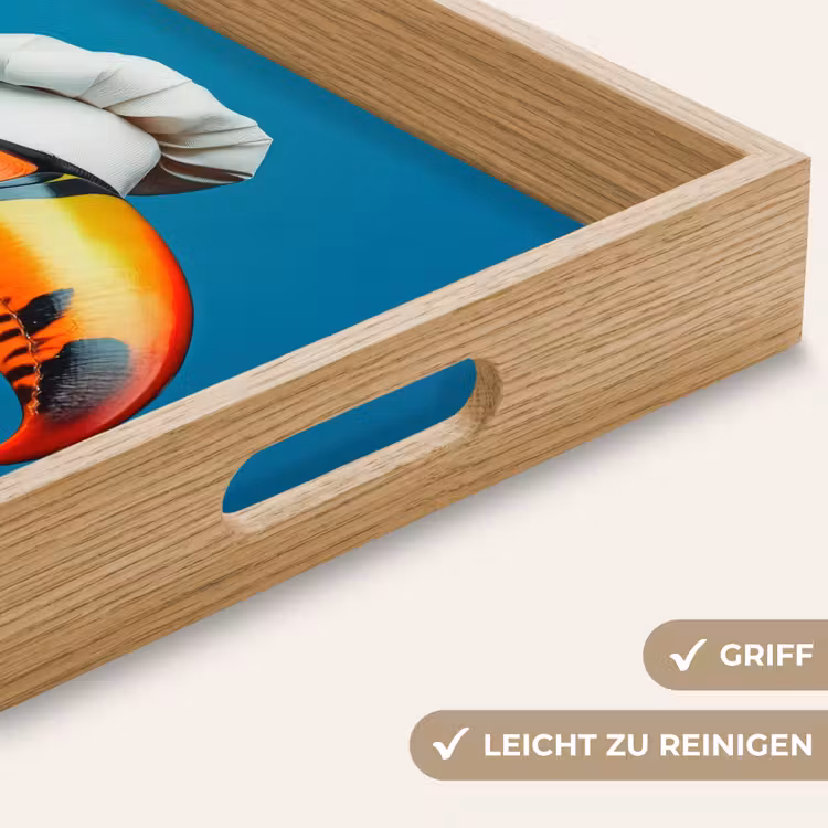Toekan - Papegaai - Vogel - Koksmuts Dienblad Rechthoek middel -USP_HandgreepDE