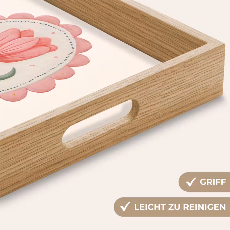 Tulp - Lijst - Ovaal - Illustratie Dienblad Rechthoek middel -USP_HandgreepDE
