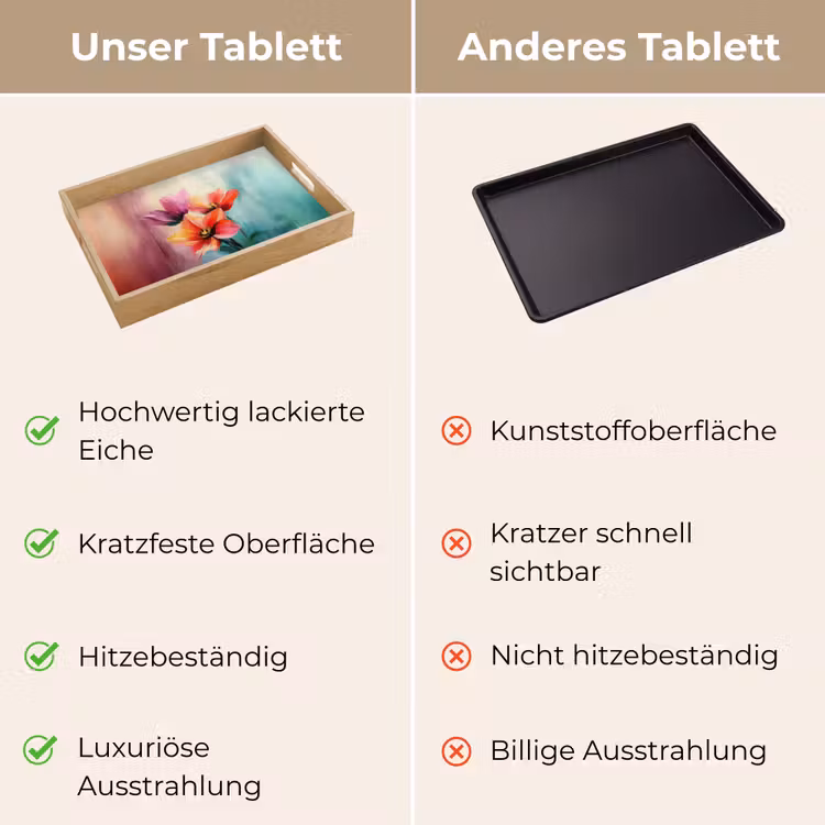 Tulpen - Lichtreflecties - Kleurverloop Dienblad Rechthoek middel -USP_VergelijkingDE