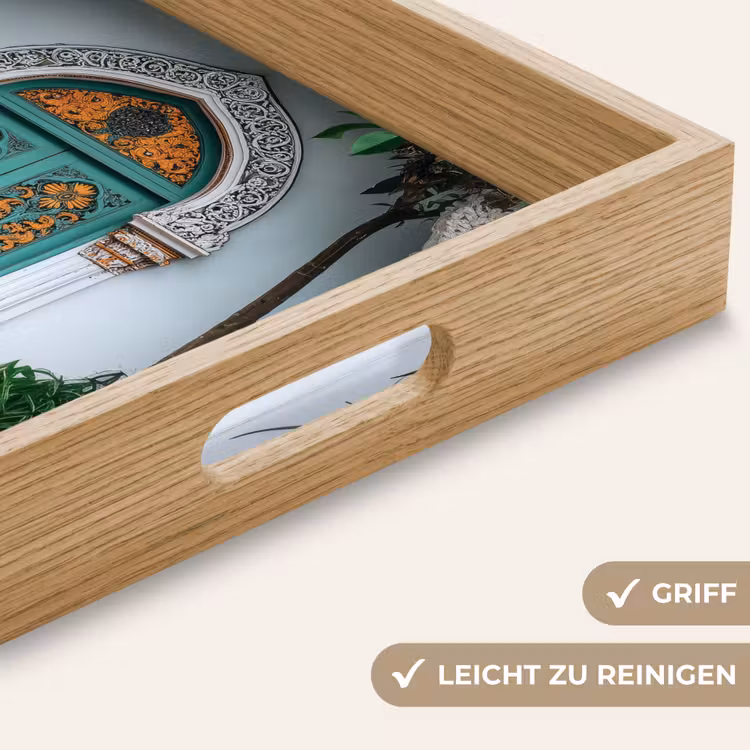 Deur - Patronen - Planten Dienblad Rechthoek middel -USP_HandgreepDE