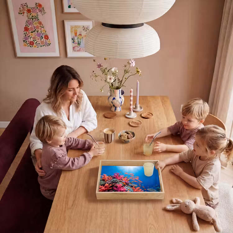 Onderwater - Koraalrif - Vissen - Oceaan - Natuur Dienblad Rechthoek middel -sfeer4