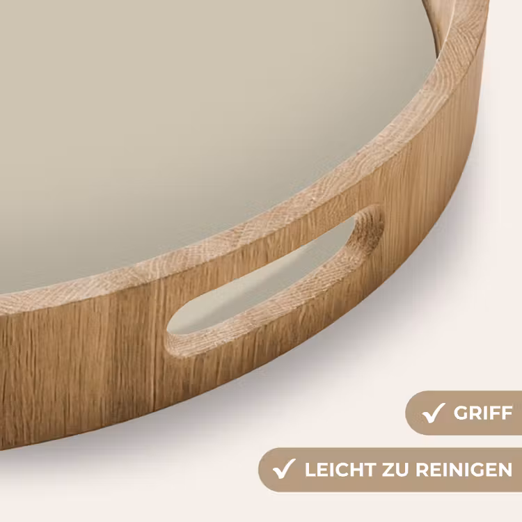 Urban - Pebble - Grijs Dienblad Rond middel 914 -USP_HandgreepDE