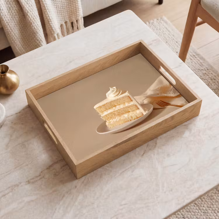 Vanilletaart - Cake - Romig Dienblad Rechthoek middel -sfeer1