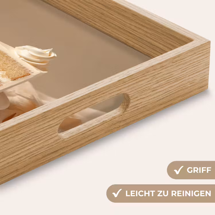 Vanilletaart - Cake - Romig Dienblad Rechthoek middel -USP_HandgreepDE