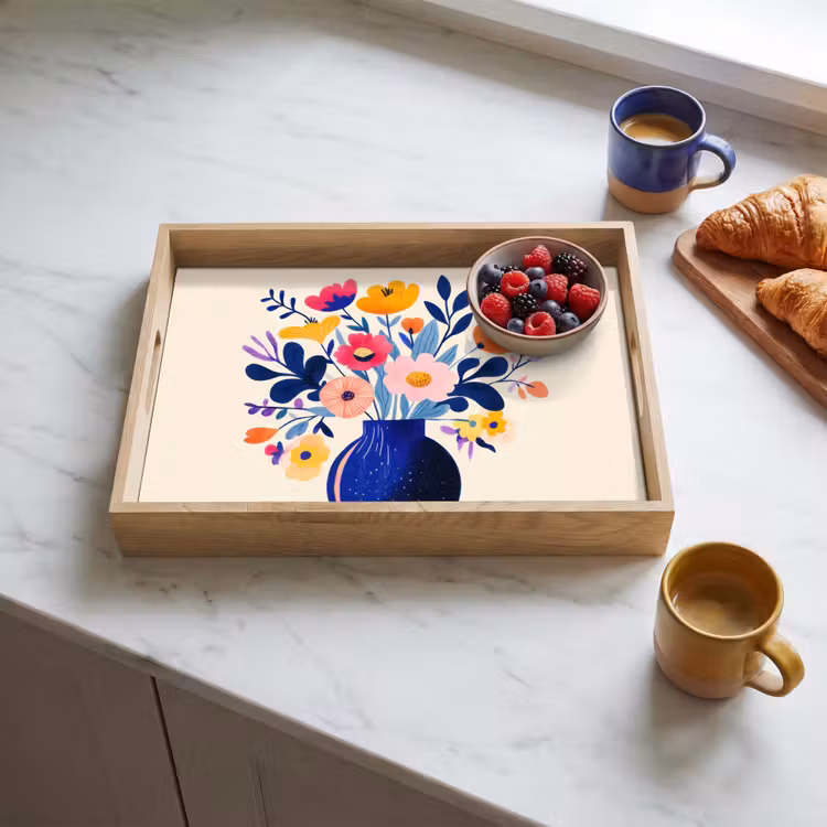 Vaas - Bloemen - Boeket Dienblad Rechthoek middel -sfeer2