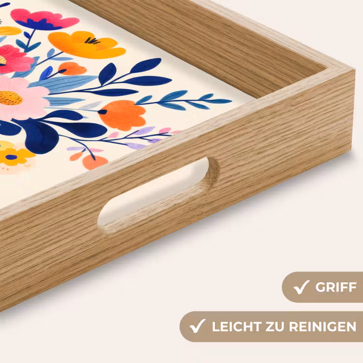 Vaas - Bloemen - Boeket Dienblad Rechthoek middel -USP_HandgreepDE