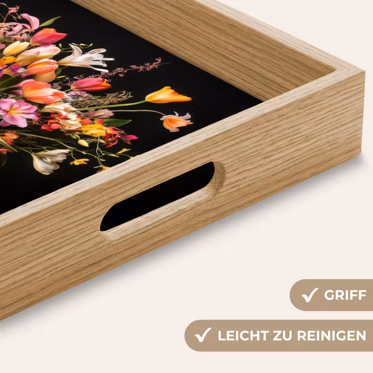 Vaas - Bloemen - Tulpen Dienblad Rechthoek middel -USP_HandgreepDE