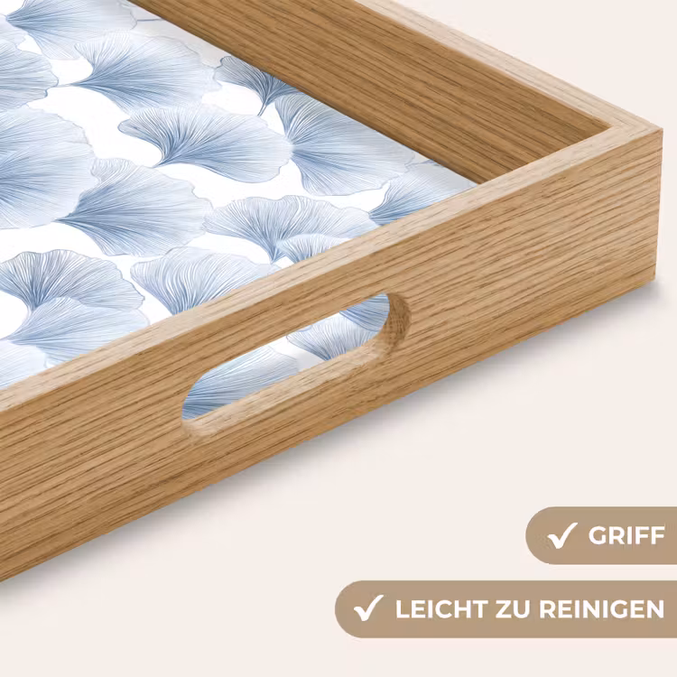 Waaier - Modern - Blauw Dienblad Rechthoek middel 911 -USP_HandgreepDE