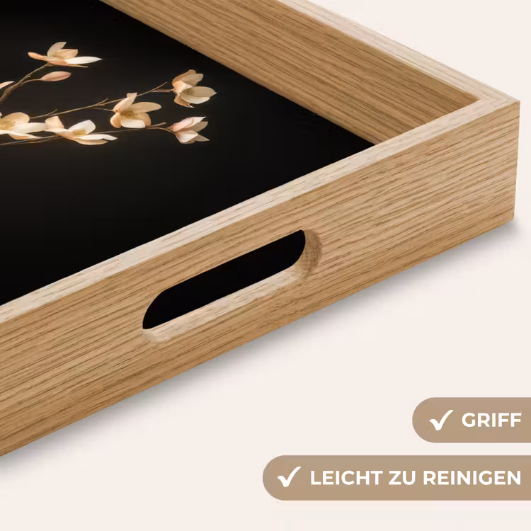 Sierlijk - Boeket - Goud - Vaas Dienblad Rechthoek middel -USP_HandgreepDE