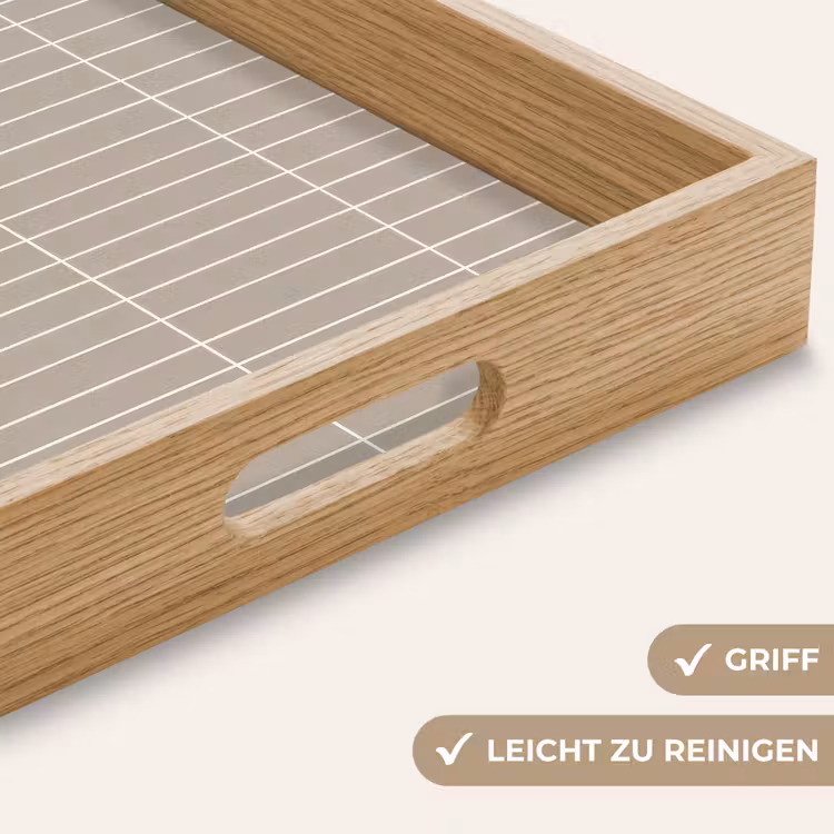 Verticaal - Wandtegel - Licht Beige Dienblad Rechthoek middel 911 -USP_HandgreepDE