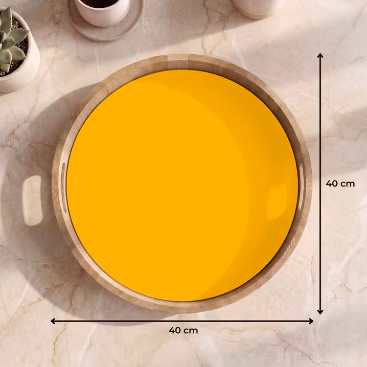 Vivid - Amber - Geel Dienblad Rond middel 914 -USP_Formaat