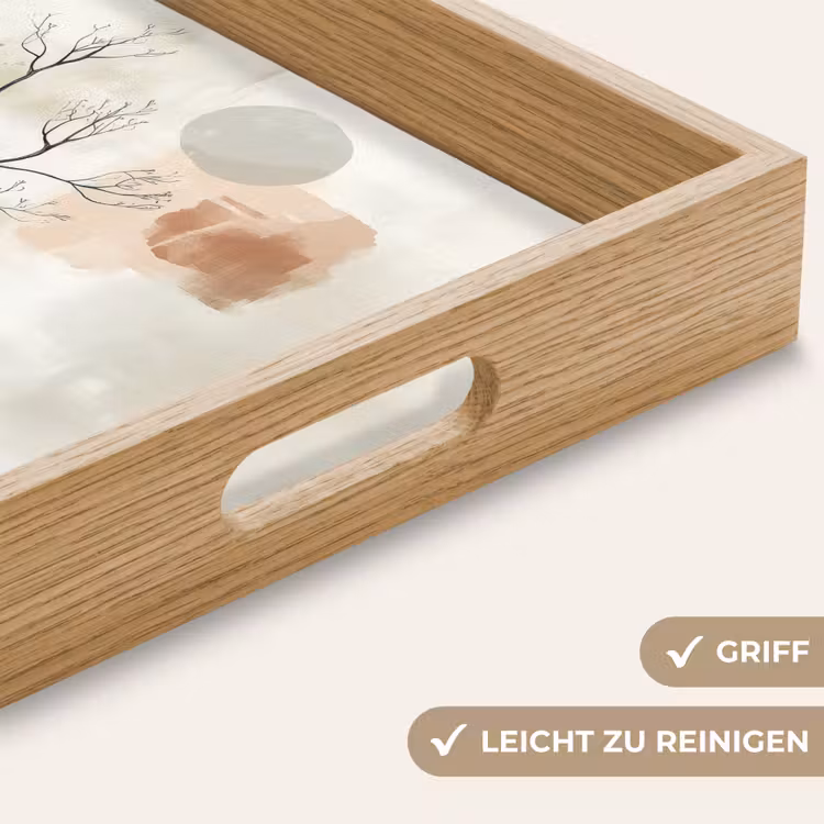 Wabi sabi - Beige - Plant Dienblad Rechthoek middel -USP_HandgreepDE