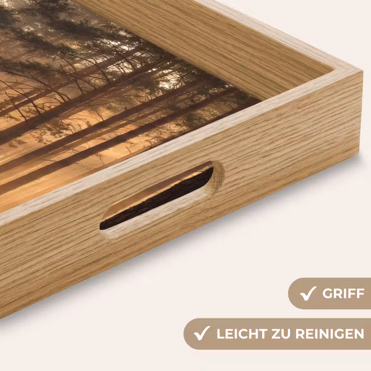 Bos - Mist - Zonlicht Dienblad Rechthoek middel -USP_HandgreepDE