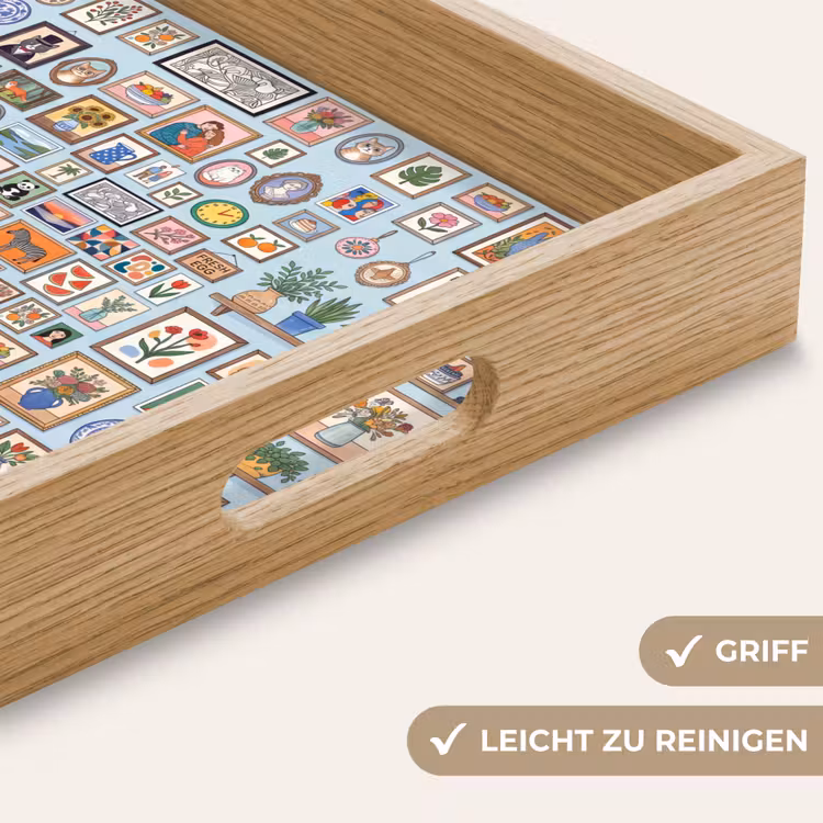 Wanddecoratie - Collectie - Huis - Illustratief - Kleurrijk Dienblad Rechthoek middel -USP_HandgreepDE
