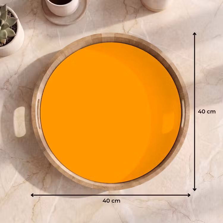 Warm - Ochre - Oranje Dienblad Rond middel 914 -USP_Formaat
