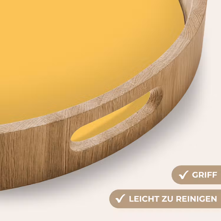 Warm - Sand - Terracotta Dienblad Rond middel 914 -USP_HandgreepDE