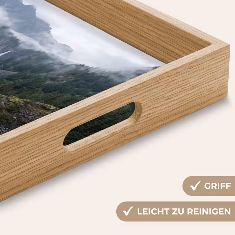 Waterval - Bomen - Bergen Dienblad Rechthoek middel -USP_HandgreepDE