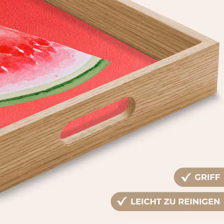 Watermeloen - Rood - Zomers Dienblad Rechthoek middel -USP_HandgreepDE
