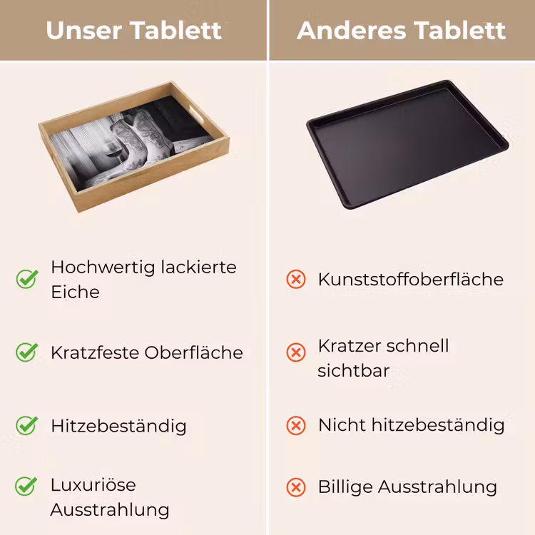 Wijn - Cowboylaarzen - Raamlicht - Wit Dienblad Rechthoek middel -USP_VergelijkingDE