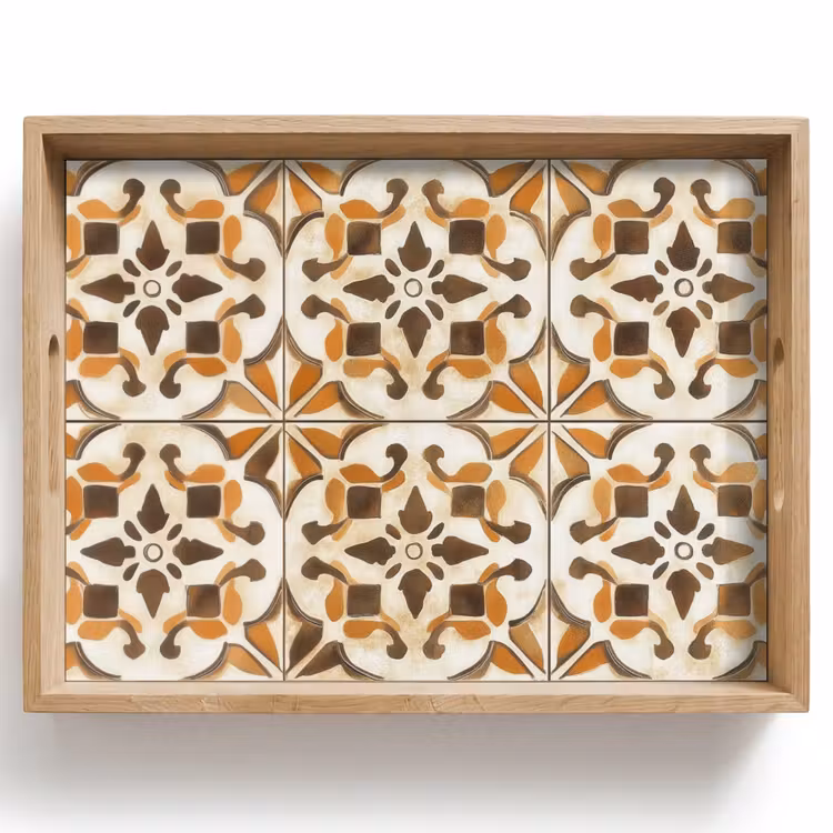 Vintage - Spaans - Decoratie - Keramiek Dienblad Rechthoek middel -z3d_shopping